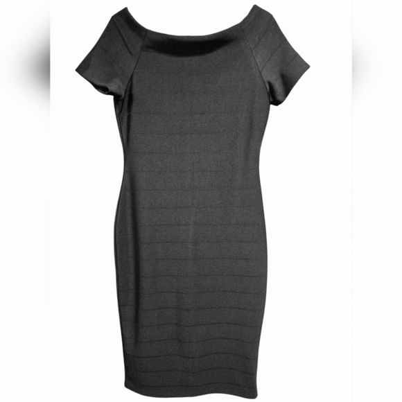 Haute Monde Black Midi Dress Size XLarge - Picture 3 of 5